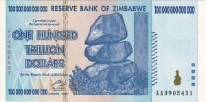 trillion Zimbabwe Dollar