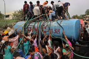 residents in india fight for water